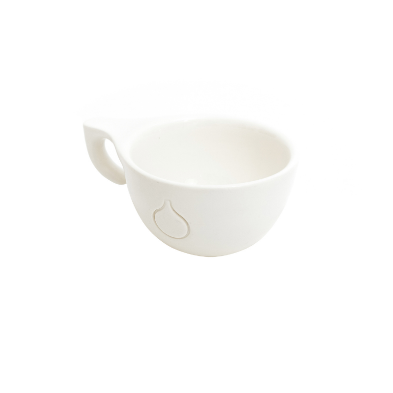 Ceramic cup Dropshot white