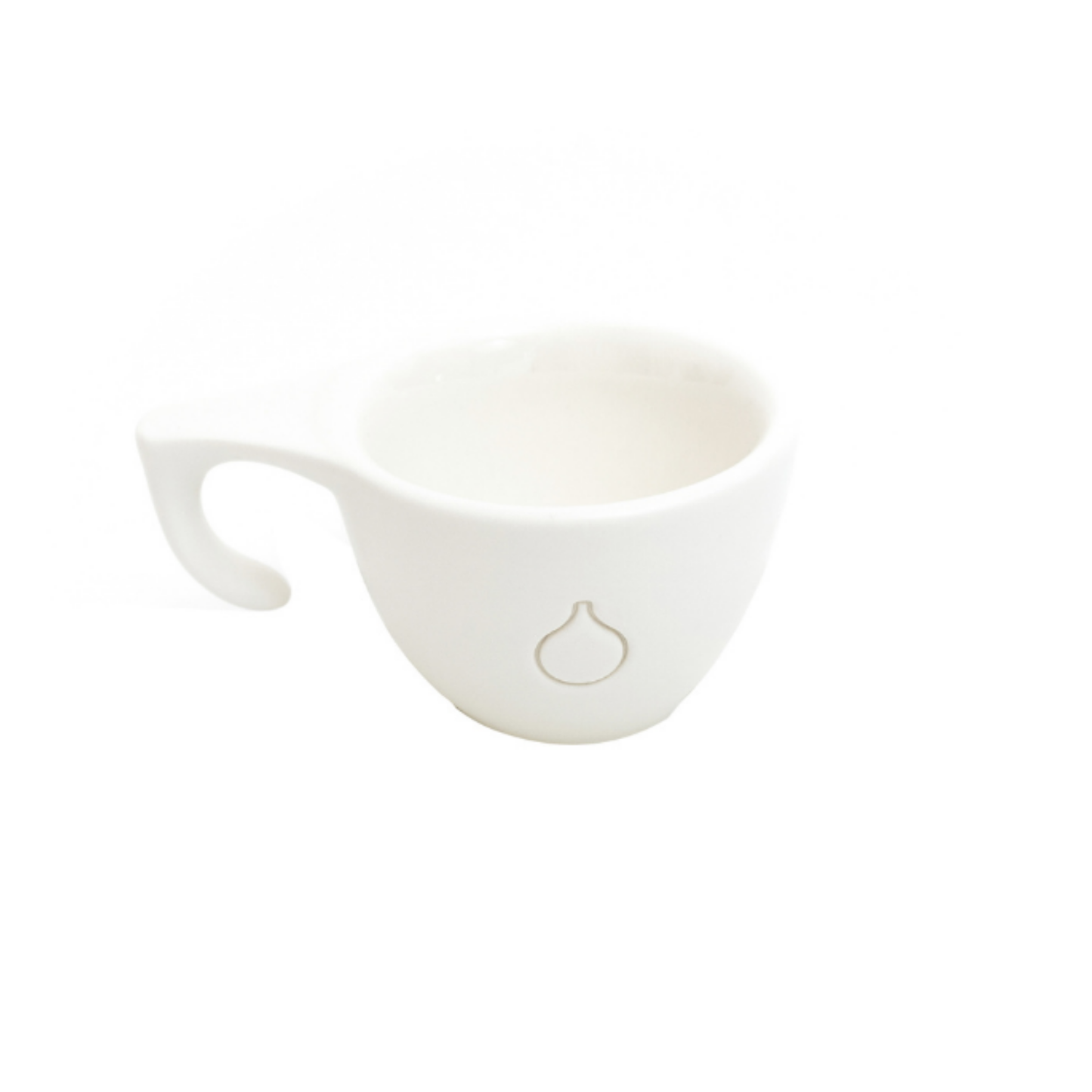 Ceramic cup Dropshot white