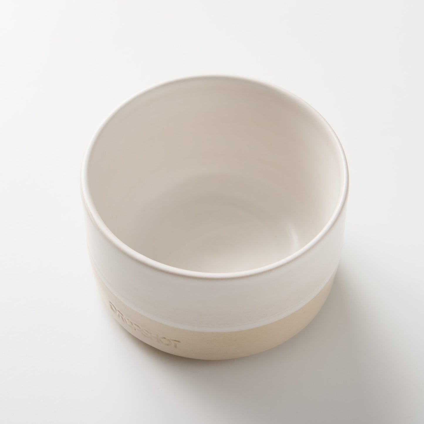 Ceasca stoneware Dropshot alba